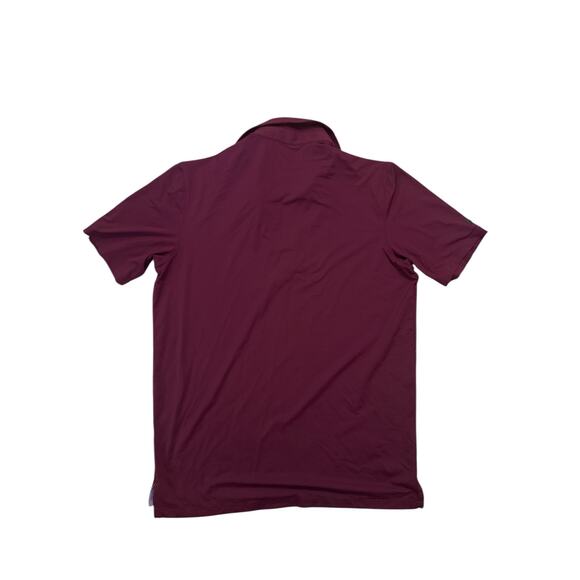 Men M Greyson Purple Short Sleeved Golf Polo Shirt Top Collar Tee Performance - Picture 3 of 5